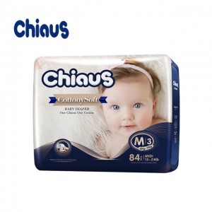 Chiaus cottony soft medium size baby nappies wholesales from China