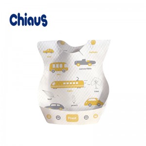Chiaus ผ้ากันเปื้อนเด็กแบบใช้แล้วทิ้งใช้ง่าย OEM มีโรงงานในจีน