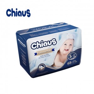Chiaus high quality SMALL size baby tape diapers China factory