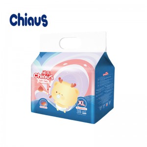 I-Chiaus yokhathalelo oluthambileyo i-diapers i-ultra soft absorption evela e-China