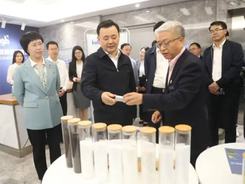 Min Chen, the secretary of the Pingxiang Municipal Party Committee, came to BOHIGH Group to investigate the IPO work.