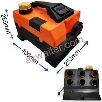 Horizontal portable parking diesel heater 5KW 12V/24V/220V 6 holes Featured Image