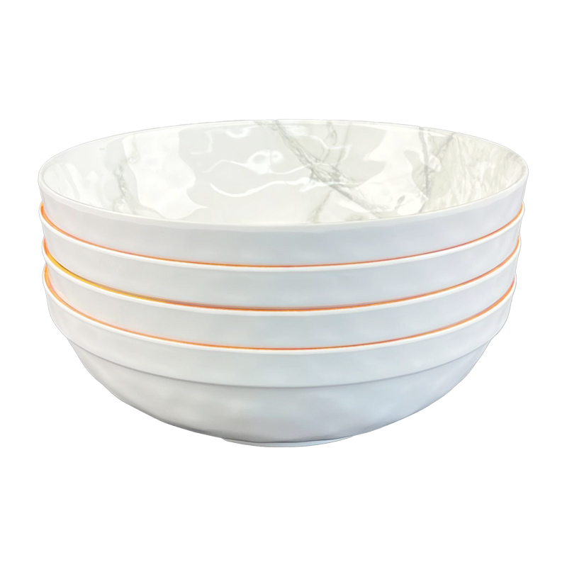 China Supplier Plastic Cup With Bowl Lid - Customized Food Safety Grade Unbreakable Melamine Classic Bowls Set Salad Soup Rice Bowl Dishwasher Safe – BECO
