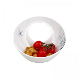 Unique Hollow Out Plastic Fruit Basket melamine berry bowl