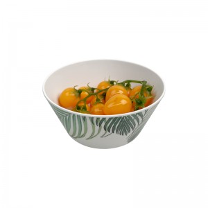 მორგებული დიზაინი Ramen Bowl Melamine სრული ფერი ინტერიერი და გარე დეკალი სადილისთვის ან სალათისთვის