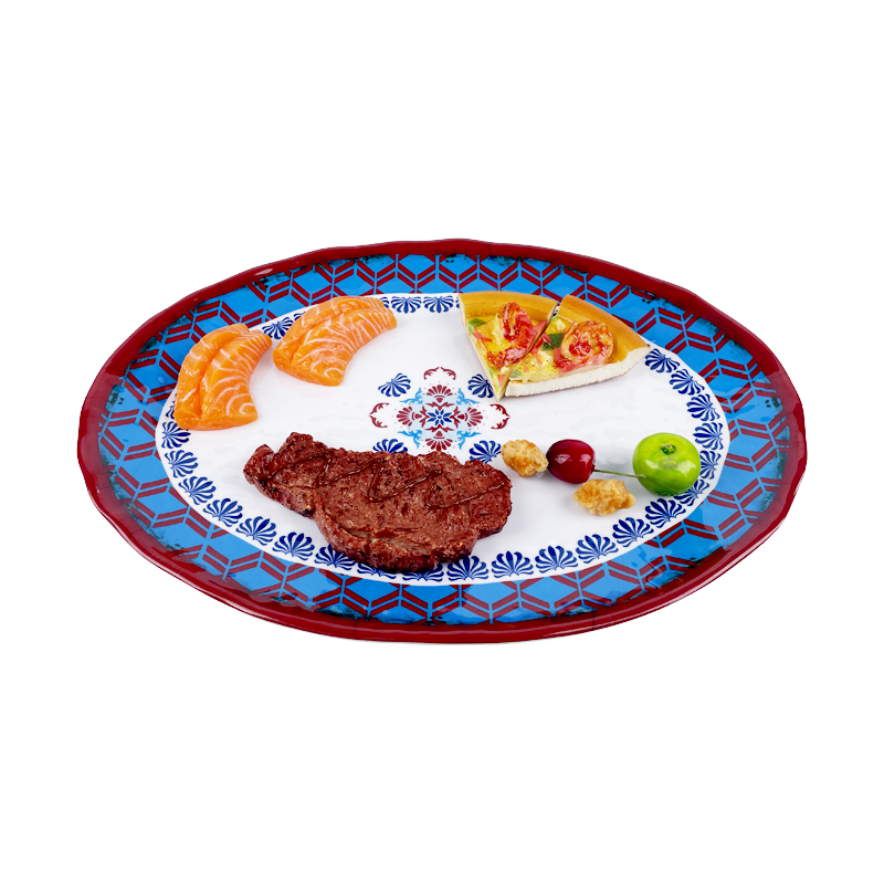 Short Lead Time for Plastic Tray Insert - High Quality Light Weight Durable Melamine oval serve platter plastic oval tray – BECO