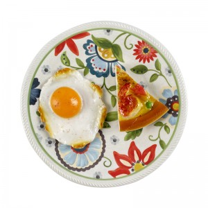 Beauty melamine serve plate, custom design plastic tableware
