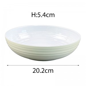 set di piatti in melamina infrangibili per esterni all'ingrosso set di stoviglie per piatti in melamina bianca