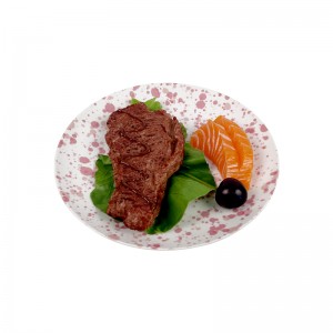Factory Hot Selling Vintage Home Design Decoration Restaurant Steak Beef Dish Dinnerware Melamine Plate
