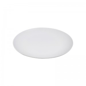 Assiettes à dîner en mélamine 7 assiettes blanches de 9 pouces, ensemble de vaisselle pour une utilisation intérieure et extérieure incassable