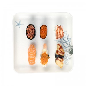 Amazon Rectangular Home Plastic Plate ຄົວເຮືອນ ເຂົ້າຈີ່ອາຫານເຊົ້າແບບງ່າຍໆ Plate Cup Plate Hotel Tea Tray Small Tray Fruit Tray