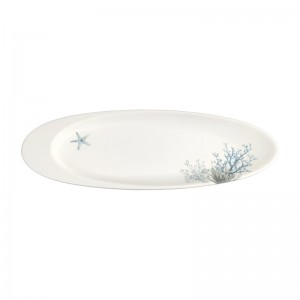 Unbreakable Reusable Seasoning Plate Oval Decorative Plate Soap Dish Melamine Plate Factory ລາຄາຖືກຂາຍສົ່ງສີຂາວ