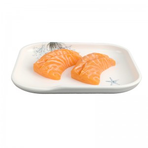 China OEM Factory Biodegradable Plates Plastic Melamine Dinnerware Square Dinner Plate