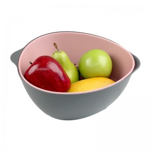 Kitchen Colander Detachable Washing bowl 2 in 1 Fruit and Vegetable Strainer Bowl Sets