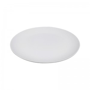 Taniere reštaurácia biele plastové jedálenské taniere 6ks sada 7 8 9 palcový veľký pevný biely tanier melamín 100%