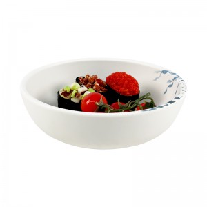 Mewah 6 7 8 9 Inch Desain Disesuaikan Mangkuk Pencampur Plastik Grosir Peralatan Makan Mangkuk Salad Melamin