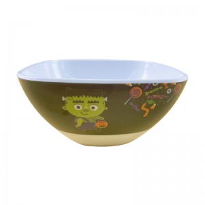 Customized holiday dishwasher safe halloween Children’s candy design 6 inch plastic melamine serving bowl for home