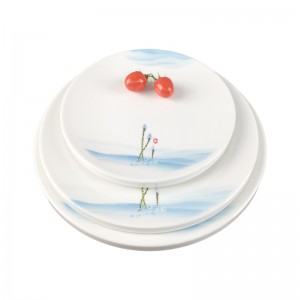 Restaurant Tableware Dinner Service Dish A5 Melamine Charger Plate Set