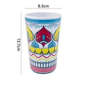 Eco-friendly Dinnerware White Melamine Water Cup Wholesale Reusable Plastic Cup For Restaurant Hotel