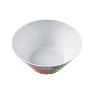뜨거운 판매 실내 및 실외 사용 꽃 패턴 6 인치 플라스틱 멜라민 수프 샐러드 그릇