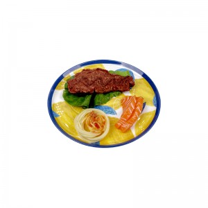 7 9 inch cheap promotional custom melamine dinner plate lemon dinner plate