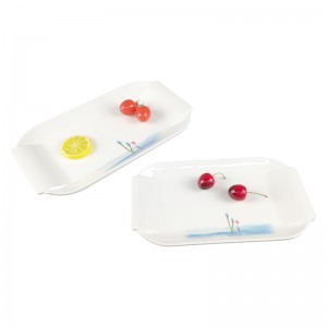 Melamine Sandwich Tray Plastic Dessert Trays Smal Lange Snack Sushi Goedkeap Plastic Tray