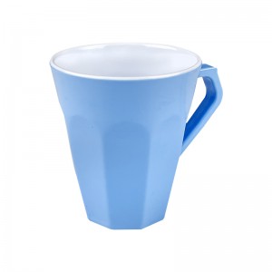Grousshandel Benotzerdefinéiert Design Mugs Fournisseur Blue Melamine Sublimation Mugs Coffee Coupe