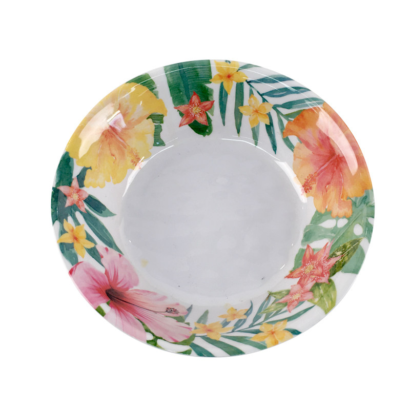 Factory supplied Kitchen Simple Plastic Bowl Sink - 10 inch flower series rice bowl melamine bowl melamine serving bowl – BECO