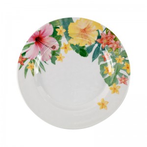 New melamine plate wholesale price fruit vegetable home party snack plate dishwasher saft plate