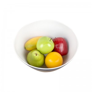 OEM کاسه مخلوط میوه سوپ ملامینه آبی رنگ سفارشی سازگار با محیط زیست ظرف کاسه سالاد میوه پلاستیکی 6 اینچی