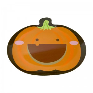 Yakasarudzika Halloween Pumpkin Dhizaini Melamine Plate Manufacture