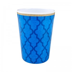 Ihe ọṅụṅụ Sublimation nke ụlọ ọrụ mmepụta ihe Melamine Ware Cup Set Stackable Reusable Matte Melamine Plastic Cup
