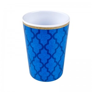 Kwifektri yeWholesileli eSetyenziswayo iSiselo seMelamine Ware Cup eSeti eStackable Reusable Reusable Matte Melamine Plastic Cup