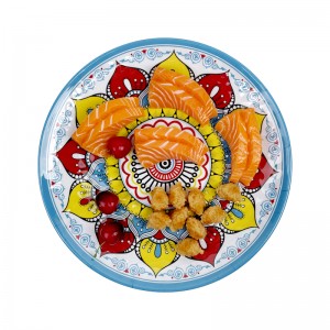 Boheemse stijl 10 inch melamine borden onbreekbaar bord dinerset groot formaat melamine bord
