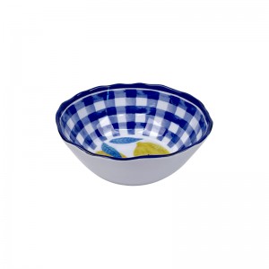 2023 new products factory wholesale customization 6-inch lemon design irregular melamine bowl