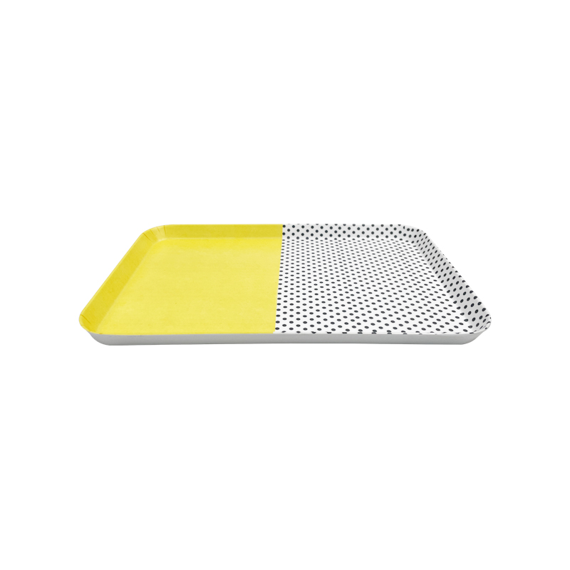 Melamine Tray Manufacturer Sell For Cheap Customized Two-Color Dessert Or Coffee Melamine Tray New Melamine Trays