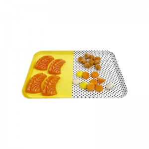 Melamine Tray Manufacturer Sell For Cheap customized Duo-Color mensa aut Coffee Melamine Tray New Melamine Trays