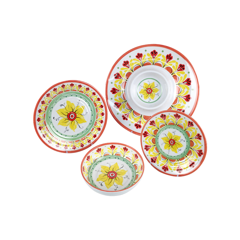 China Cheap price Dinnerware Set Melamine Indian Style -  Cheap china wholesale floral decor melamine tableware – BECO