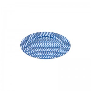Design de placa de melamina redonda com borda de louça de qualidade premium para almoço e jantar elegante em restaurantes