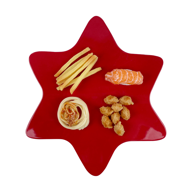 OEM/ODM Supplier 400ml Travel Mug - Plastic Professional Kitchen Flat Pentagram Shape Melamine Dinner Plate Cake Plate – BECO