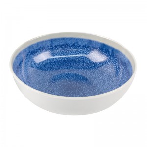 Cuenco de arroz para sopa pequeño de plástico de melamina redonda de color blanco con diseño chino de alta calidad