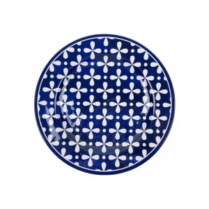 Melamine 10 inch large plate for restaurant dining tableware blue dinner plates