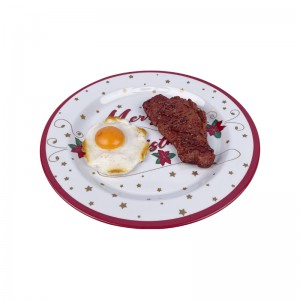 6 Zoll bis 14 Zoll individuell gestalteter Melamin-Dessertteller „Frohe Weihnachten“/Melamin „The Giving Plate“/Kunststoff-Salatteller