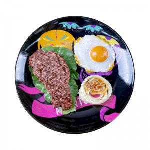 Меламиновая тарелка с принтом черепа, большая сервировочная тарелка на День всех святых, тарелка для вечеринки на Хэллоуин, 8 дюймов