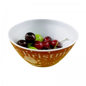 ປັບແຕ່ງ Plastic Oval Melamine Bowl Christmas Tableware
