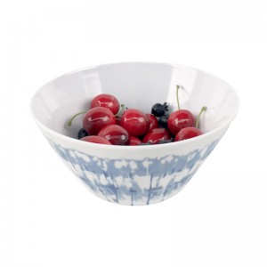 wholesale custom design round 6 inch melamine plastic dinnerware salad bowl