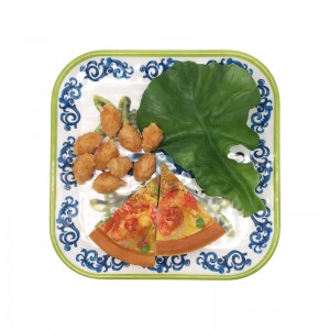 Amazon top seller 2022 Bohemian Style melamine plate Square plates set melamine dishes & plates