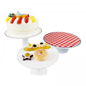 Vassoio per cupcake per matrimonio Festa di compleanno Piatto da esposizione elegante e moderno supporto per torta in melamina per matrimonio