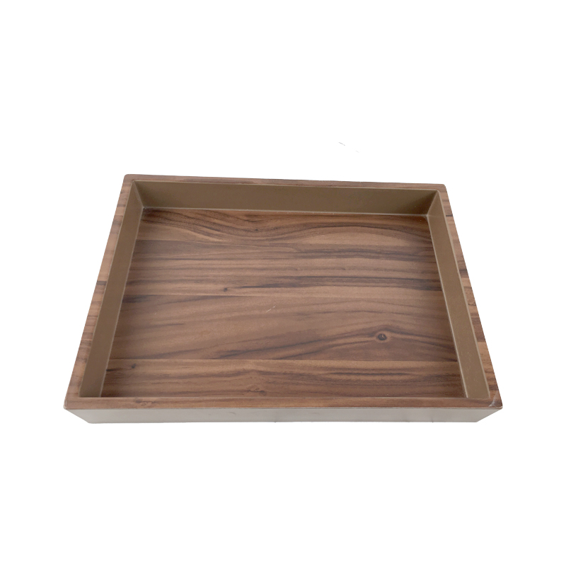 Bottom price Tray Set New - Chinese Products Wood Grain Designt   Food Serving Tray Coaster Wood Grain Pallet Stand Maker Wood Grain Pallets – BECO