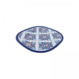 Wholesale Customized White decals Melamine Plates Melamine Square Dinner Plates with Nice Quality